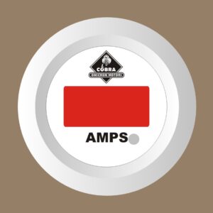 Ampérmetr DC bílá/bílá 53mm