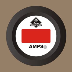 Ampérmetr DC černá/bílá 53mm