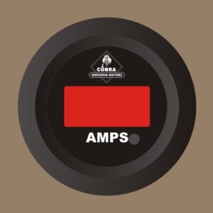 Ampérmetr DC černá/černá 53mm