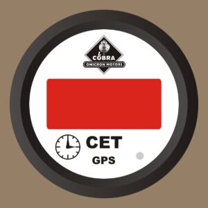 Hodiny CET černá/bílá 85mm