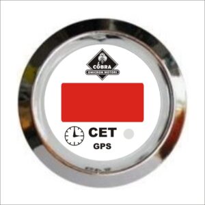 Hodiny CET chrom/bílá 53mm