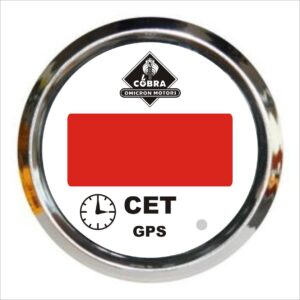 Hodiny CET chrom/bílá 85mm