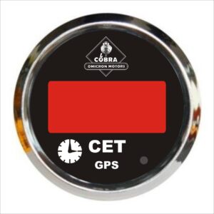 Hodiny CET chrom/černá 85mm