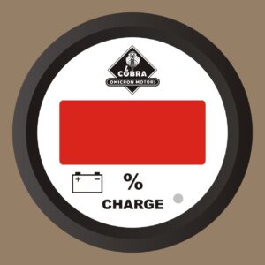 Nabití baterie % černá/bílá 85mm