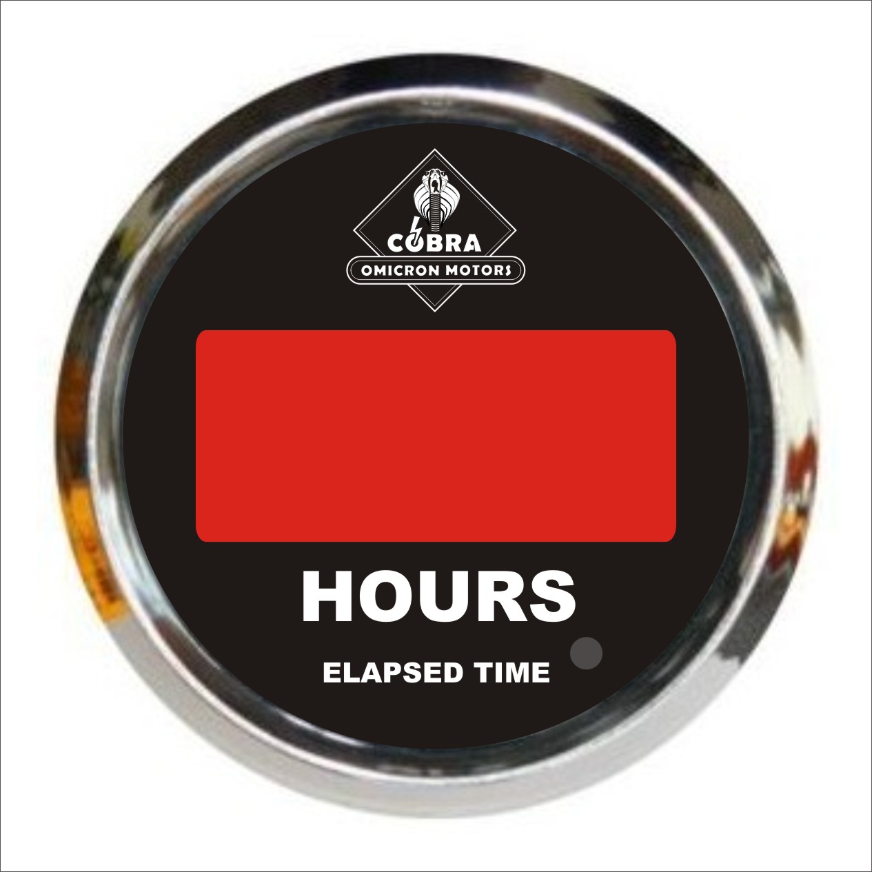 Poč. motohodin chrom/černá 53mm