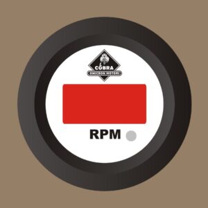 Otáčkoměr černá/bílá 53mm