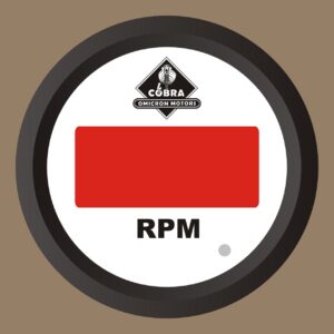 Otáčkoměr černá/bílá 85mm