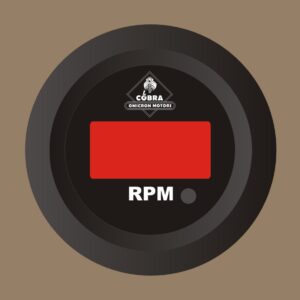 Otáčkoměr černá/černá 53mm