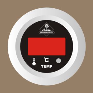 Teploměr bílá/černá 53mm