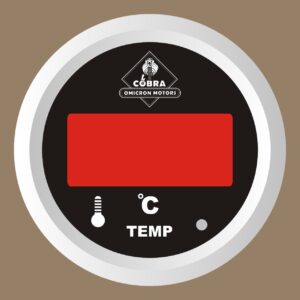 Teploměr bílá/černá 85mm