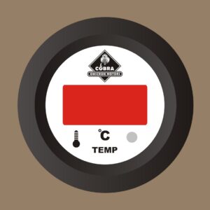 Teploměr černá/bílá 53mm