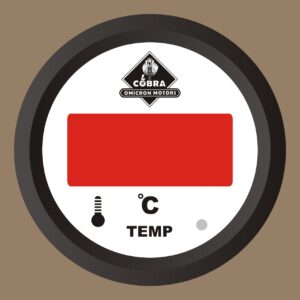 Teploměr černá/bílá 85mm