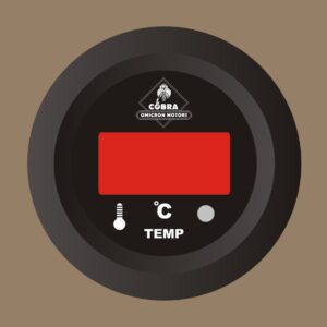 Teploměr černá/černá 53mm