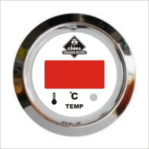 Teploměr chrom/bílá 53mm