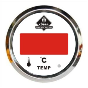 Teploměr chrom/bílá 85mm