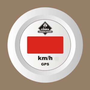 Rychloměr GPS km/h bílá/bílá 53mm sada