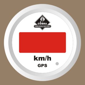 Rychloměr GPS km/h bílá/bílá 85mm sada