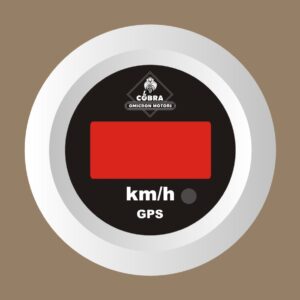 Rychloměr GPS km/h bílá/černá 53mm sada