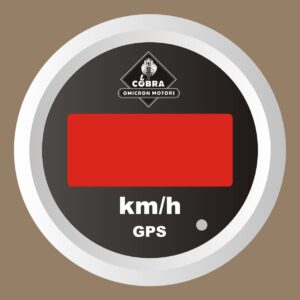 Rychloměr GPS km/h bílá/černá 85mm sada