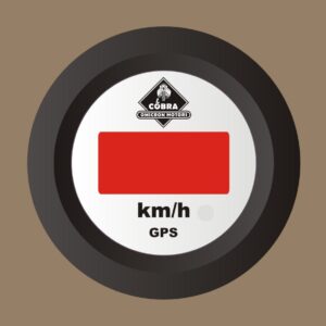 Rychloměr GPS km/h černá/bílá 53mm sada