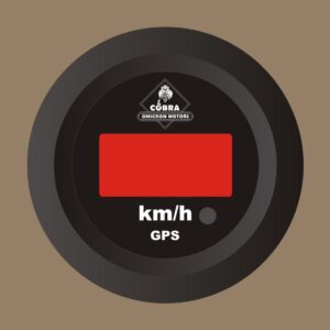 Rychloměr GPS km/h černá/černá 53mm sada