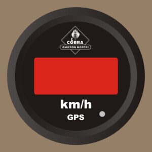 Rychloměr GPS km/h černá/černá 85mm sada