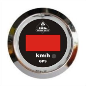 Rychloměr GPS km/h chrom/černá 53mm sada