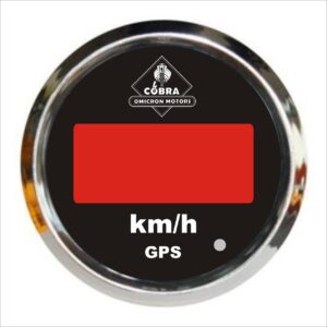 Rychloměr GPS km/h chrom/černá 85mm sada
